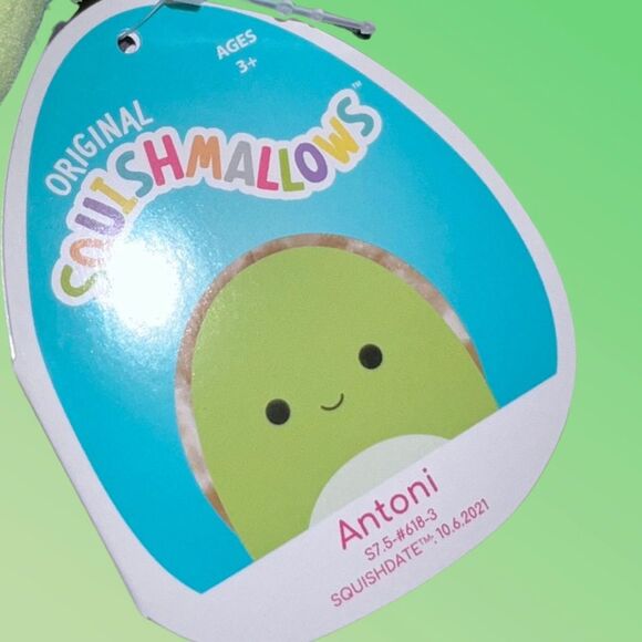 NWT Antoni the Turtle 7.5” Squishmallow - Picture 2 of 3